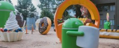 Googleplex playground with Android toys at Google Visitor Center