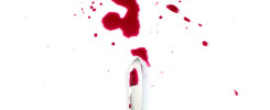 Knife with blood