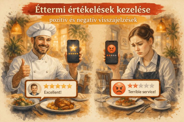Éttermi értékelések kezelése: pozitív és negatív visszajelzések