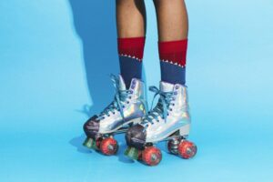 Retro roller skates