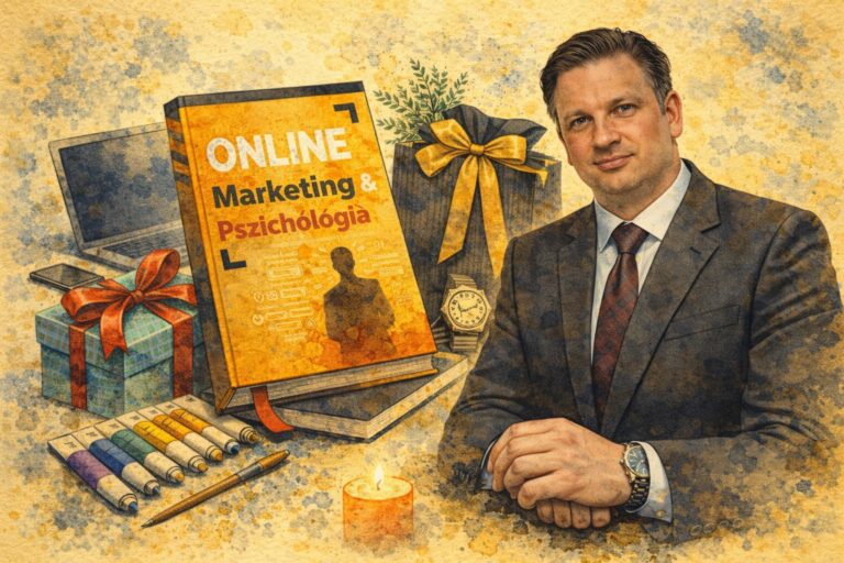 Tökéletes ajándék vállalkozóknak: Online Marketing és Pszichológia című könyv