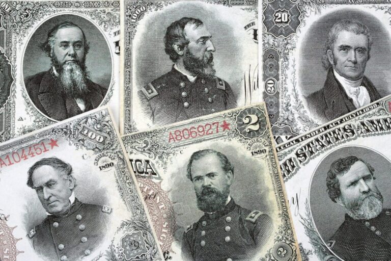 A reklámpszichológia gyökerei: William James hatása US Treasury Notes - USA currency issued in 1890