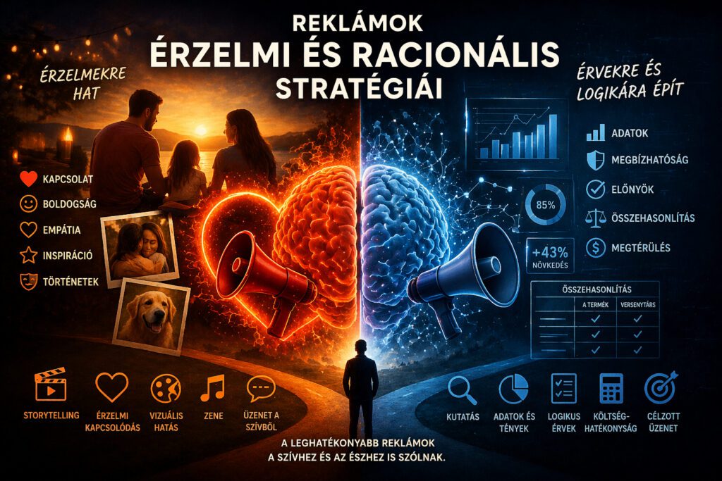 Reklámok érzelmi és racionális stratégiái Reklámok érzelmi és racionális stratégiái