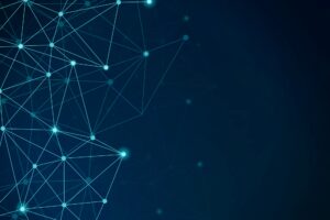 Blue network patterned background