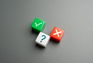 Positive and negative answer.