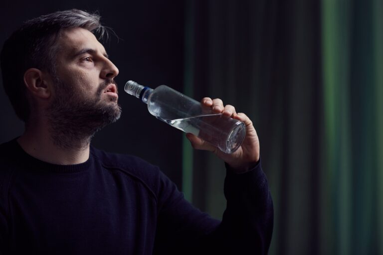 Alcoholic with depression