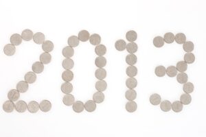 Coins in 2013 shape