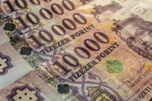 Hungarian forint banknotes.