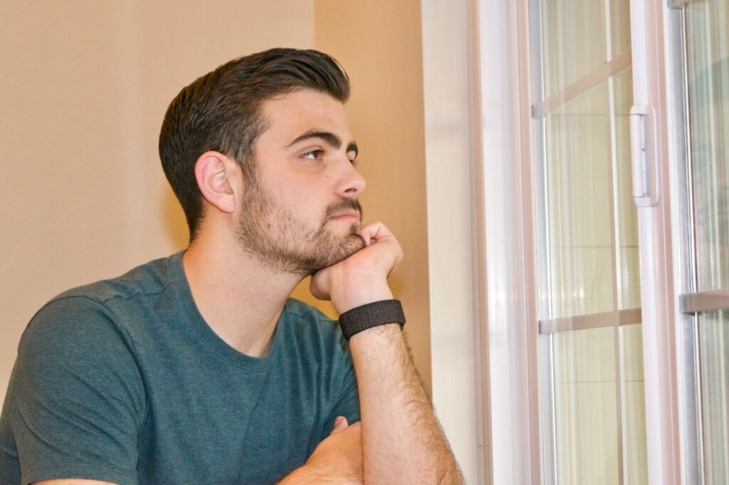 Bored and thoughtful