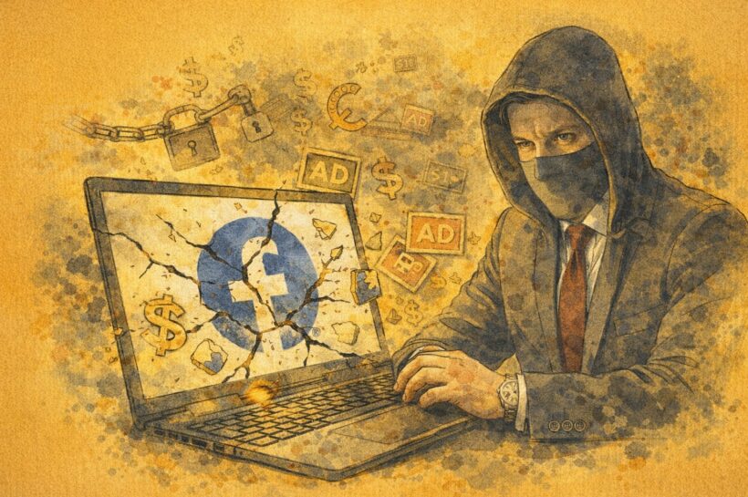 Facebook hirdetési fiókok feltörése