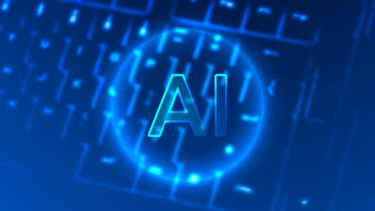 Ezeket az AI eszközöket tudod használni a webáruházadban 2025-ben Neon AI on a keyboard