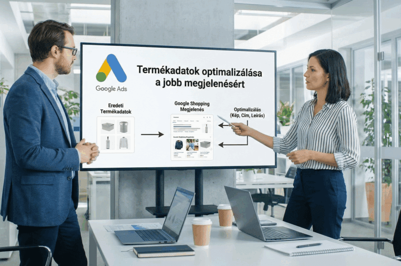 Termékadatok optimalizálása a jobb megjelenésért Google Ads-ben