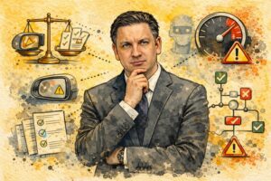 Vezetői döntések MI-asszisztensekkel: felelősség, észlelési torzítások, és a túl gyors stratégia csapdája