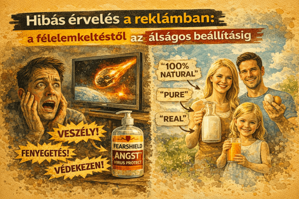 Hibás érvelés a reklámban: a félelemkeltéstől az álságos beállításig Hibás érvelés a reklámban: a félelemkeltéstől az álságos beállításig